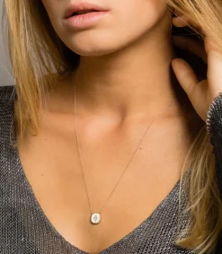 New Collier Pierrot N° 2 Blanc Et Diamants Femme Colliers