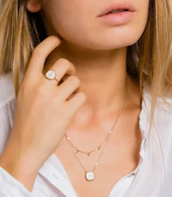 New Collier Pierrot N° 2 Blanc Et Diamants Femme Colliers