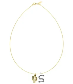 Hot Collier Tour De Cou Lettre Cactus Femme Colliers