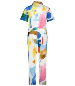 Outlet Combinaison Multicolore Motifs Abstraits Femme Combinaisons