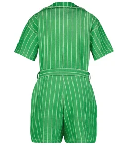 Best Combishort Ibiza Green Garden Stripes Femme Combinaisons