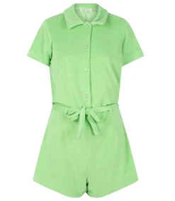 Hot Combishort Terry Green Femme Combinaisons