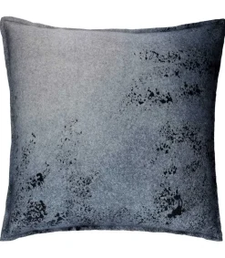 Coussin Cachemire Et Laine 50 X 50 Cm Bleu Gris Coussins