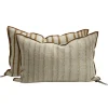 New Coussin Vice Versa Toile De Myre Brodee 40 X 60 Cm Coussins