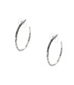 Online Creoles Argent Gravees Femme Boucles D'Oreilles