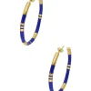 Hot Creoles Positano A Rayures Lapis Femme Boucles D'Oreilles