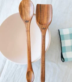 New Cuillere Double En Acacia Ustensiles & Accessoires
