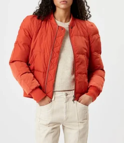 Doudoune Legere Cody Burnt Orange Femme Manteaux & Vestes