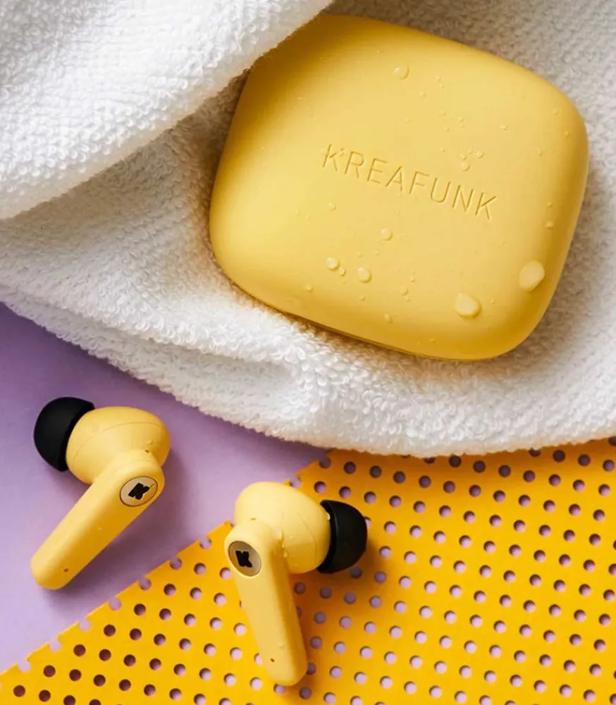 Hot Ecouteurs Sans Fil Asense Soft Yellow Autres Accessoires High-Tech