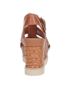 Best Espadrilles Compensees Abbot Strap Cognac Femme Sandales & Tongs