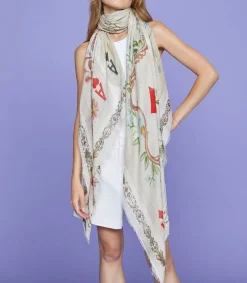 New Etole Assi Beige Femme Écharpes & Étoles
