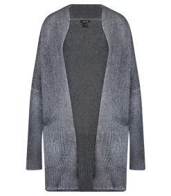 Clearance Gilet Knitted Cachemire Et Soie Nero Femme Mailles & Sweats