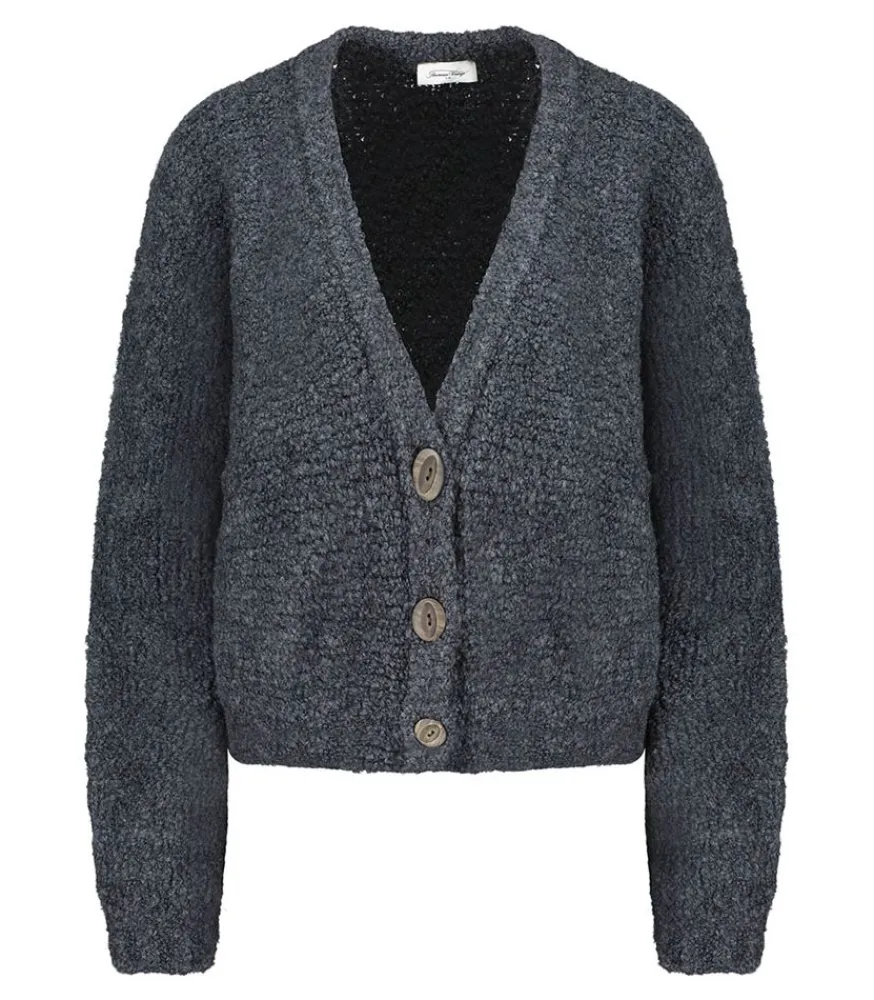 Gilet Zolly Anthracite Chine Femme Mailles & Sweats