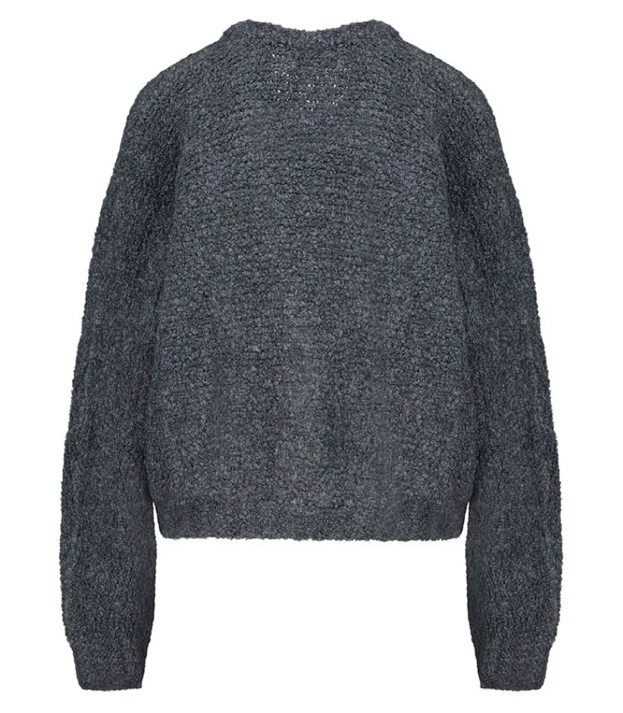 Gilet Zolly Anthracite Chine Femme Mailles & Sweats