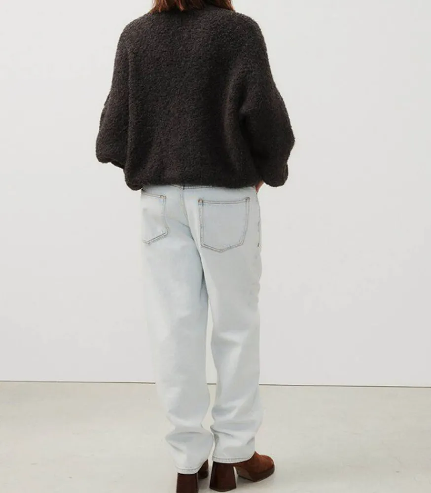 Gilet Zolly Anthracite Chine Femme Mailles & Sweats