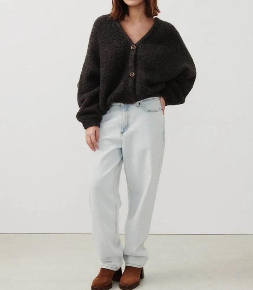 Gilet Zolly Anthracite Chine Femme Mailles & Sweats