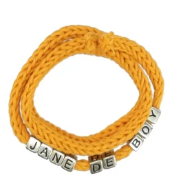 Hot Grigri Tricotin Jane De Boy Jaune Femme Colliers