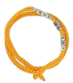 Hot Grigri Tricotin Jane De Boy Jaune Femme Colliers