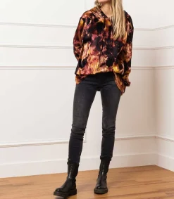 New Hoodie Chris Tie & Dye Femme Mailles & Sweats