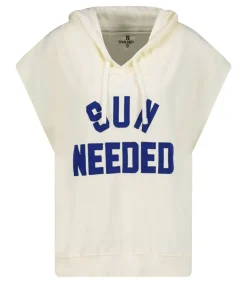 Best Hoodie Sans Manches Ecru Femme Mailles & Sweats