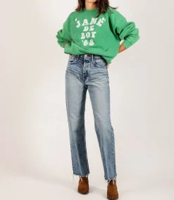 Hot Jean Ashleys Wide Straight Femme Bas