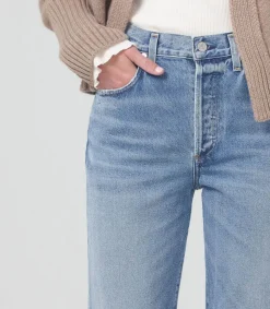 Hot Jean Droit Emery Crop Femme Bas