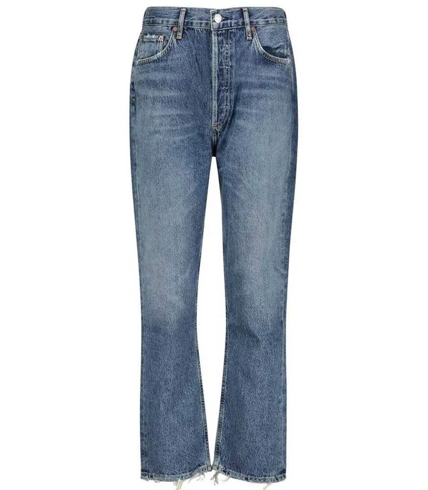 Clearance Jean High Rise Cropped Riley Femme Bas