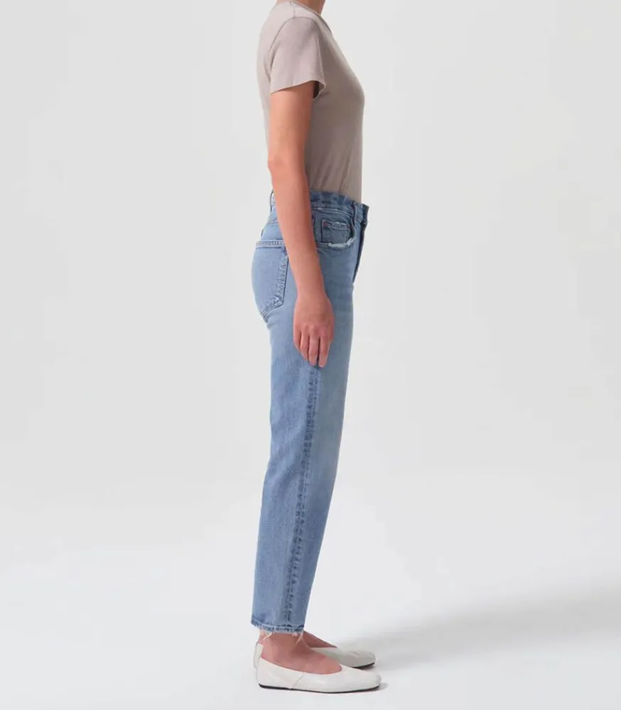 Hot Jean Kye Straight Crop Foreseen Femme Bas