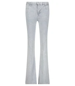 Jean Le High Flare Rayures Femme Bas