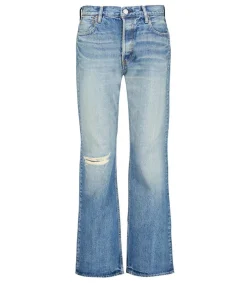 Outlet Jean Mckellar Wide Straight Selvedge Blue Femme Bas