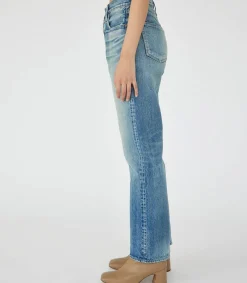 Outlet Jean Mckellar Wide Straight Selvedge Blue Femme Bas