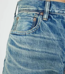 Outlet Jean Mckellar Wide Straight Selvedge Blue Femme Bas