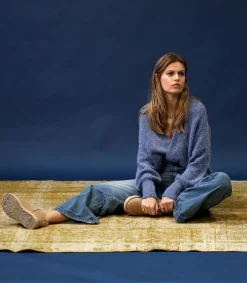 Jean Nadia Palazzo Bleu Delave Femme Bas