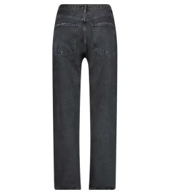 Discount Jean 90'S Pinch Waist Black Tea En Coton Bio Femme Bas