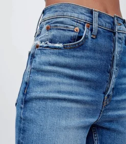 New Jean 70S Ultra Highrise Wide Leg Indigo Storm Femme Bas