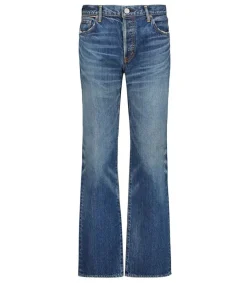 Best Jean Walnut Straight Dark Blue Femme Bas