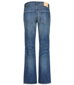 Best Jean Walnut Straight Dark Blue Femme Bas