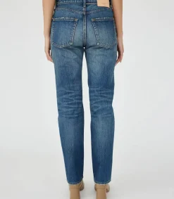 Best Jean Walnut Straight Dark Blue Femme Bas