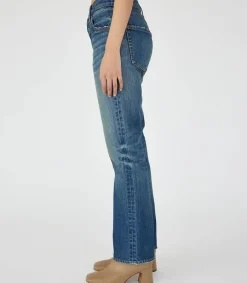 Best Jean Walnut Straight Dark Blue Femme Bas