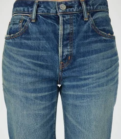 Best Jean Walnut Straight Dark Blue Femme Bas