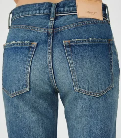 Best Jean Walnut Straight Dark Blue Femme Bas