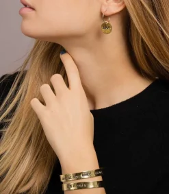 Hot Jonc En Laiton Grave Jane De Boy . Dance. Enjoy Femme Bracelets