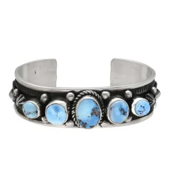 Sale Jonc Turquoise Golden Hill Femme Bracelets