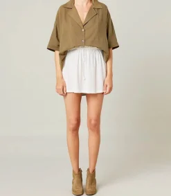 Best Jupe Courte Alexandrie Off White Femme Bas