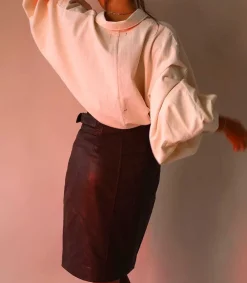 Hot Jupe En Cuir Bertille Femme Bas