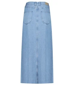 Clearance Jupe Longue En Denim Goya Ozone Wash Femme Bas
