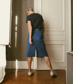 Best Jupe Monica Bleu Nuit X Jane De Boy Femme Bas