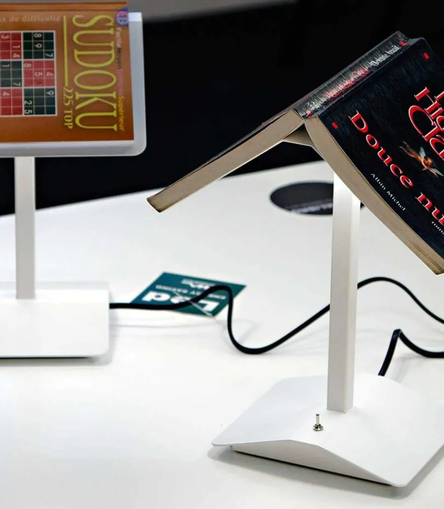 Discount Lampe Design Porte-Livres "Segnalibro" Blanche Luminaires