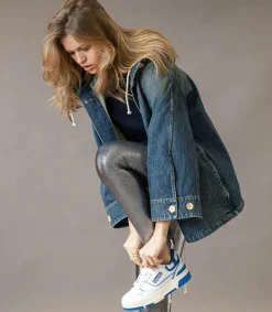 Legging Glitter Silver Femme Bas