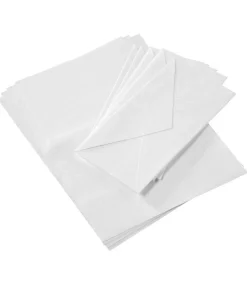 Discount Lot De 5 Lettres Et 5 Enveloppes En Coton Cartes Postales